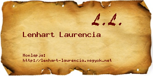 Lenhart Laurencia névjegykártya